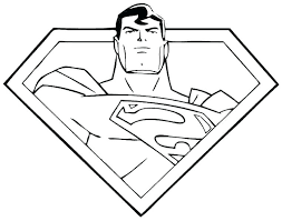 Superman Icon Coloring Book Printable
