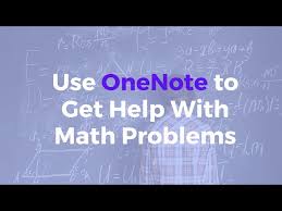 Use Onenote For Help With Math Problems