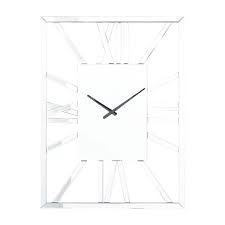 Litton Lane Silver Glass Wall Clock