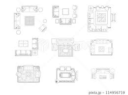 Sofa Furniture Icon Interior Plan View