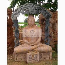 Sandstone Designer Buddha Statue At Rs