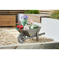 Smart Garden Wooden Wheelbarrow Flower