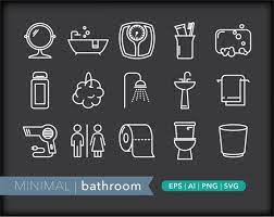 Bathroom Icons Restroom Icon