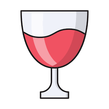 Wine Glass Vector Stall Lineal Color Icon