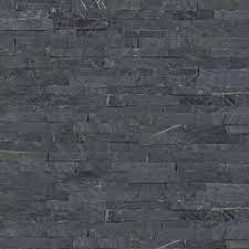 Msi Premium Black Mini Ledger Panel 4 5 In X 16 In Natural Slate Wall Tile 5 Sq Ft Case