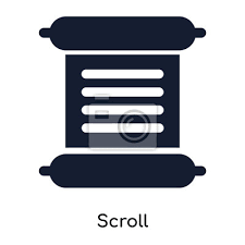 Scroll Icon Vector Sign And Symbol