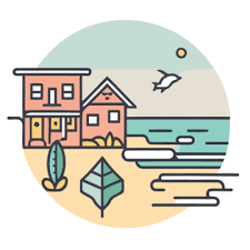 Beach House Png Vector Psd And