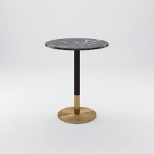 Round Faux Marble Restaurant Bar Table