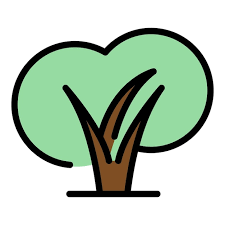 Hedge Tree Icon Outline Vector Garden