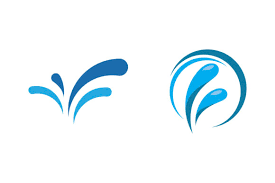 Water Splash Logo Vector Icon Graphic
