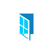 Glass Door Logo Vector Art Icons And