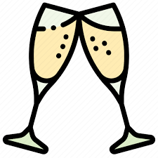 Champagne Cheers Glass Toast Icon