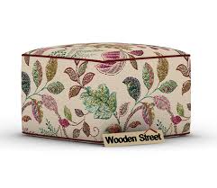 Buy Maven Pouffe Rosy Leaf In