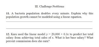 Linear Equation Word Problems Worksheet