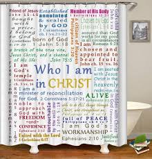 Blessed Bathroom Shower Curtain Sets