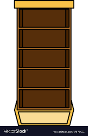 Bookshelf Icon Imag Royalty Free Vector