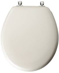 Bemis Toilet Seat Round Wood White