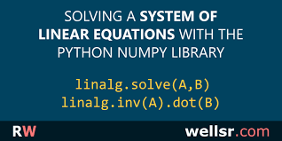 Linear Equations With Python S Numpy