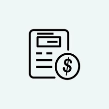 Financial Calculation Money Line Icon