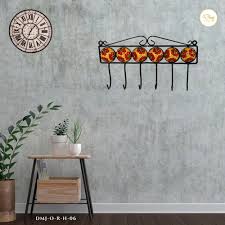 Ceramic Wall Hanger With 6 Hooks Unique