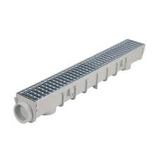 Channel Drain Kit With Metal Grate