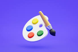 Color Palette Paint Brush 3d Icon