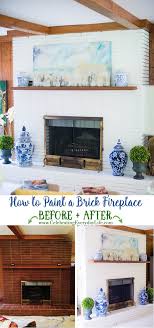 How To Paint A Brick Fireplace