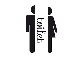 Man Woman Toilet Sign Wall Sticker