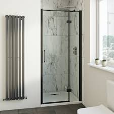Hinged Shower Door At Bathrooms
