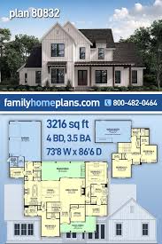 House Plan 80832 4 Bedroom Traditional