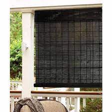 Royal Decors Black Bamboo Roll Up Blind
