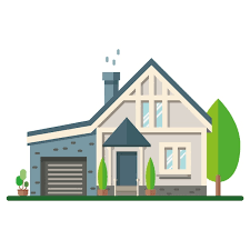 Colored House Exterior Vector