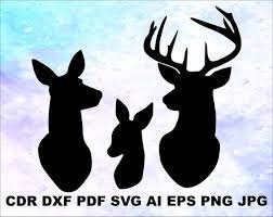 Instant Deer Head Svg Hunting