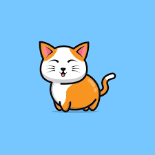 Cute Cat Cartoon Icon Ilration