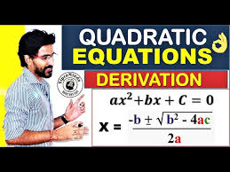 Quadratic Equations Quadratic Formula