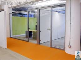 Frameless Glass Wall Office Fronts