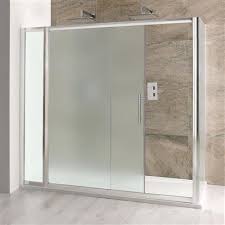 Frosted Slider Shower Doors