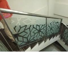 Stainless Steel Staircase Glass Railing