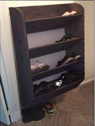 Wall Mount Shoe Storage Rack Plan