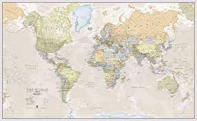 Classic World Map Available In A