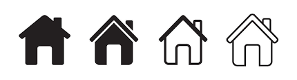 House Or Home Icon Flat Glyph Style