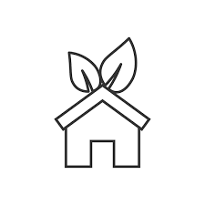 Premium Vector House With Leaf Icon