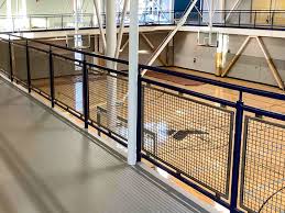 Woven Wire Mesh Infill Panels In Gym