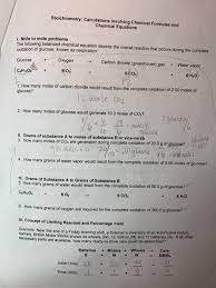 Solved Stoichiometry Calculations