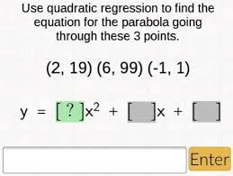 Solved Use Quadratic Regression T0