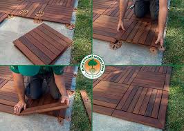 Ipe Wood Deck Tiles Install
