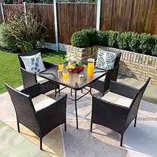 Flamaker 5 Piece Patio Furniture Set