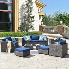 Xizzi Ontario Lake Gray 12 Piece Wicker