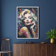 Marilyn Monroe Portrait Painting Pop