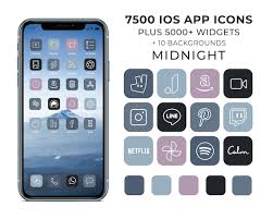 Midnight Ios 14 App Icons 7500 Dark